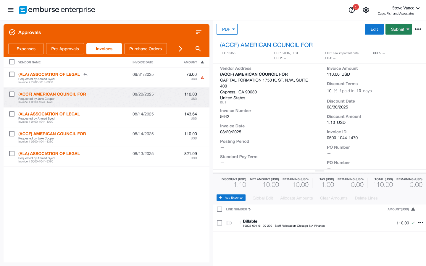 invoice management for enterprises