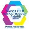 2025 TravelTech Breakthrough Award - "Expense Management Platform of the Year"